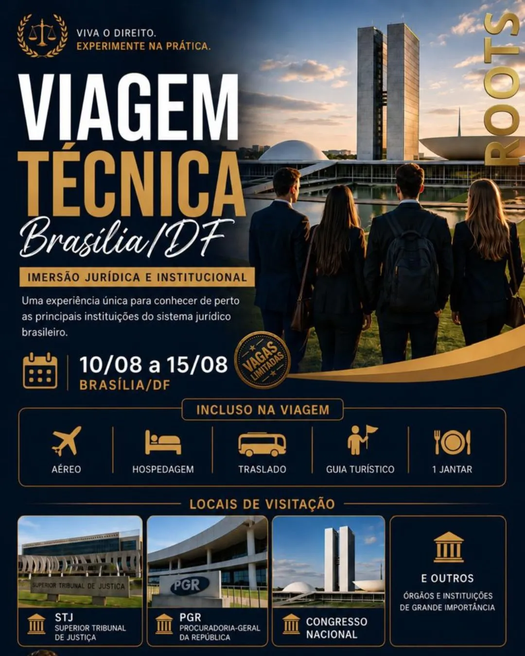 Viagem Técnica em Brasília - Agosto (Valores pelo Whatsapp)